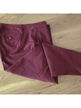 Lane Bryant Wine Color Stretch Boyfriend Pants Size 20